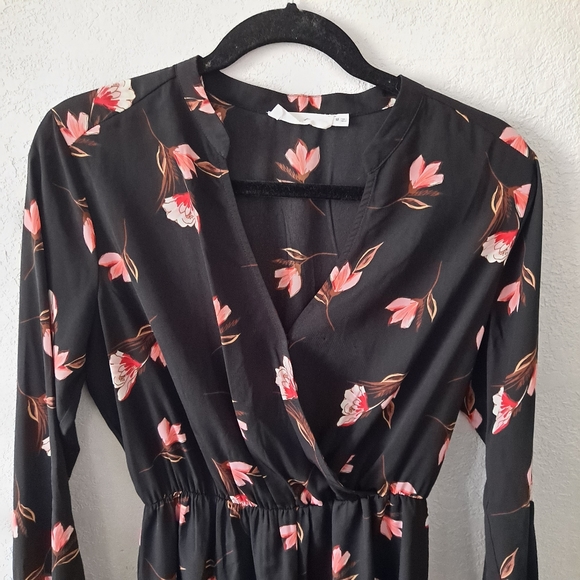 All in Favor Black Floral Dress - Picture 2 of 7